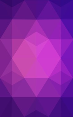 Üçgenler ve degrade origami tarzı oluşur mor kenarlı tasarım deseni.
