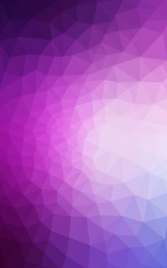 Üçgenler ve degrade origami tarzı oluşur mor kenarlı tasarım deseni.