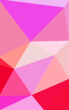 Üçgenler ve degrade origami tarzı oluşur çok renkli pembe, sarı poligonal tasarım deseni.