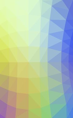 Üçgenler ve degrade origami tarzında oluşan ışık çok renkli köşeli tasarım deseni