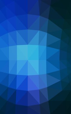 Üçgenler ve degrade origami tarzında oluşan ışık mavi köşeli tasarım deseni