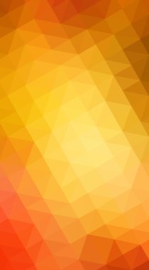 Üçgenlerden oluşan turuncu çokgen tasarım illüstrasyonu