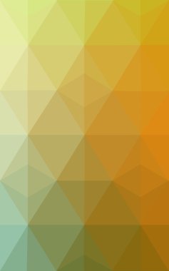 Üçgenler ve degrade origami tarzı oluşur çok renkli yeşil, sarı, turuncu poligonal tasarım deseni.