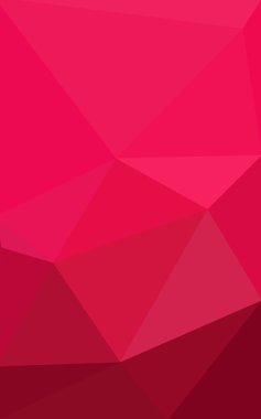 Üçgenler ve degrade origami tarzı oluşur kırmızı köşeli tasarım deseni.