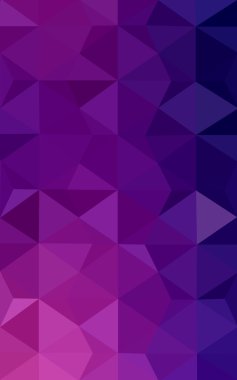 Üçgenler ve degrade origami tarzında oluşan koyu mor kenarlı tasarım deseni.