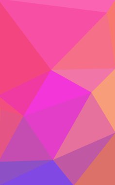 Üçgenler ve degrade origami tarzı oluşur çok renkli pembe, kırmızı, turuncu poligonal tasarım deseni.