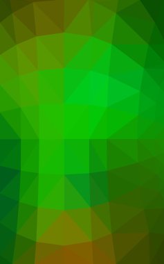 Üçgenler ve degrade origami tarzında oluşan ışık yeşil-sarı poligonal tasarım deseni