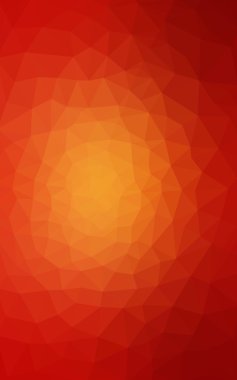 Degrade, arka planda origami stil ve üçgen oluşur turuncu poligonal desen.