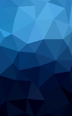 Üçgenler ve degrade origami tarzı oluşur koyu mavi köşeli tasarım deseni