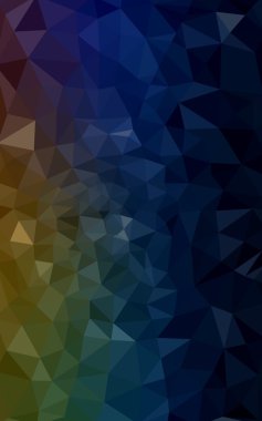 Üçgenler ve degrade origami tarzı oluşur çok renkli koyu poligonal tasarım deseni.