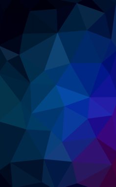 Üçgenler ve degrade origami tarzı oluşur koyu pembe, mavi köşeli tasarım deseni