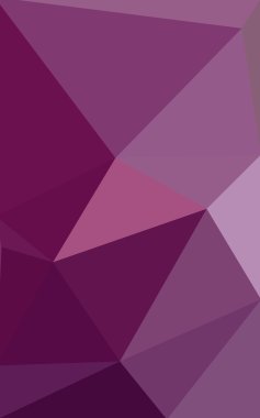 Üçgenler ve degrade origami tarzında oluşan koyu pembe poligonal tasarım deseni.