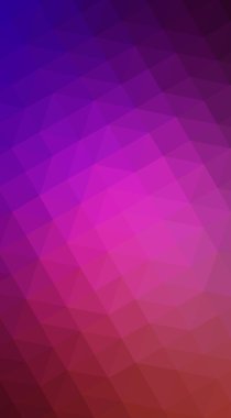 Çok renkli pembe, kırmızı, turuncu poligonal tasarlamak, hangi