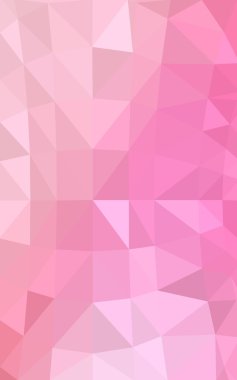 Üçgenler ve degrade origami tarzında oluşan hafif pembe-sarı poligonal tasarım deseni