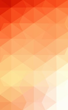 Degrade, arka planda origami stil ve üçgen oluşur turuncu poligonal desen.