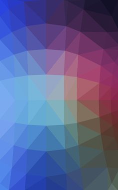 Üçgenler ve degrade origami tarzı oluşur koyu pembe, mavi köşeli tasarım deseni