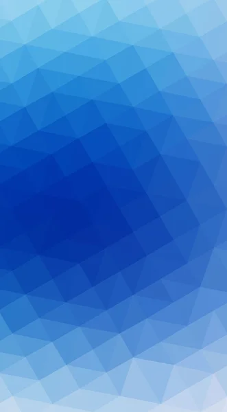 Ilustração de desenho poligonal azul, que consiste em triângulos a — Fotografia de Stock