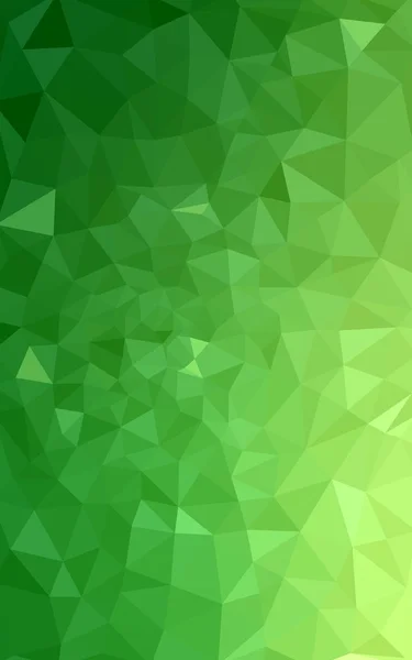 Green polygonal design pattern, which consist of triangles and gradient in origami style.