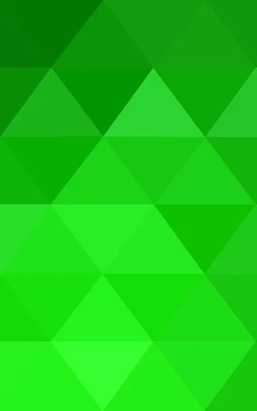 삼각형 및 그라데이션 종이 접기 스타일에서로 구성 된 녹색 다각형 디자인 패턴. — 스톡 사진