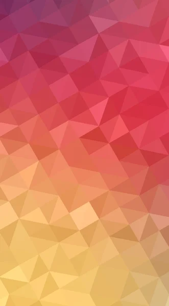 Multicolor red, yellow, orange polygonal design illustration, wh — Stock Photo, Image