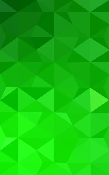 Green polygonal design pattern, which consist of triangles and gradient in origami style. — Stock Photo, Image