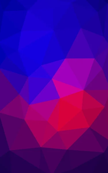 Φως μπλε, κόκκινο πολυγωνικό design pattern, που αποτελείται από τρίγωνα και κλίση στο στυλ του origami — Φωτογραφία Αρχείου