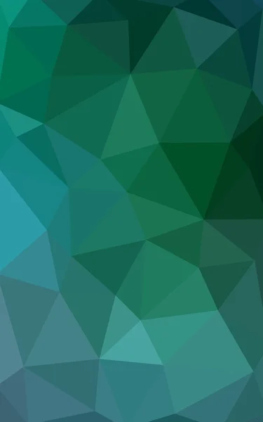 삼각형 및 종이 접기 스타일에서 그라데이션을 이루어져 있는 밝은 녹색 다각형 디자인 패턴 — 스톡 사진