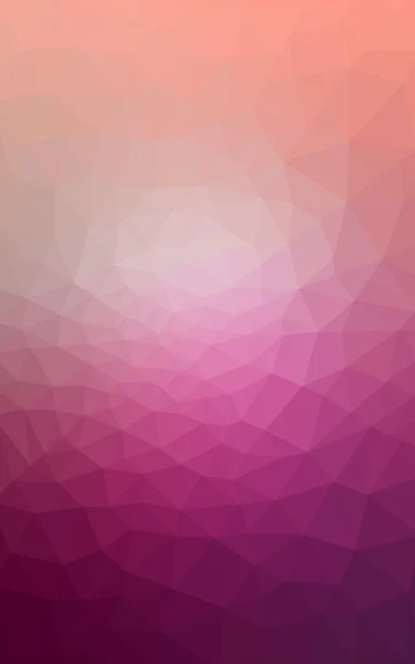 삼각형 및 종이 접기 스타일에서 그라데이션 이루어져 있는 다각형 디자인 패턴, 핑크. — 스톡 사진