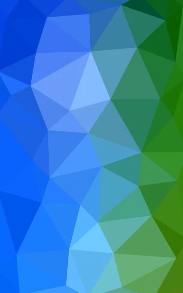 Light blue, green polygonal design pattern,which consist of triangles and gradient in origami style