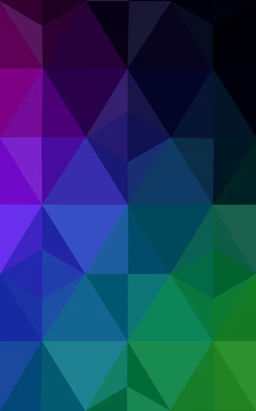Mehrfarbige dunkle polygonale Muster, die aus Dreiecken und einem Farbverlauf im Origami-Stil bestehen. — Stockfoto