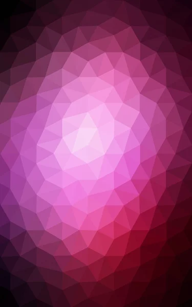 Dark pink polygonal design pattern, which consist of triangles and gradient in origami style. — Stock Photo, Image