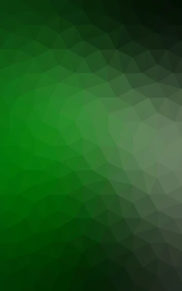 Σκούρο πράσινο πολυγωνικό design pattern, που αποτελείται από τρίγωνα και κλίση στο στυλ του origami. — Φωτογραφία Αρχείου