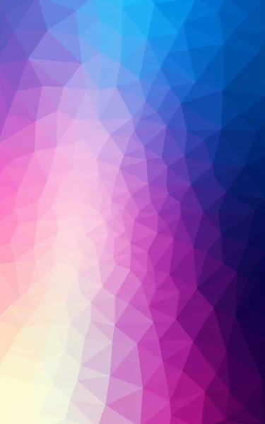 Багатобарвний рожевий, синій багатокутний візерунок дизайну, який складається з трикутників і градієнту в стилі орігамі . — стокове фото