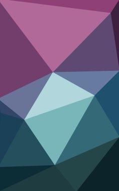 Üçgenler ve degrade origami tarzı oluşur çok renkli koyu mavi, kırmızı kenarlı tasarım deseni.