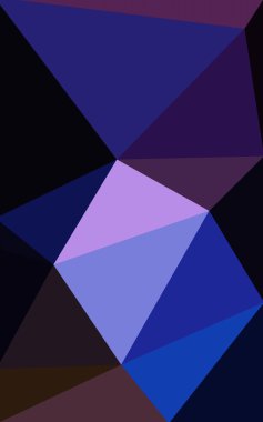 Üçgenler ve degrade origami tarzı oluşur çok renkli koyu pembe, mavi köşeli tasarım deseni.