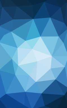 Üçgenler ve degrade origami tarzında oluşan ışık mavi köşeli tasarım deseni