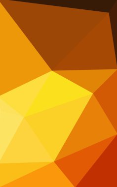 Degrade, arka planda origami stil ve üçgen oluşur turuncu poligonal desen.