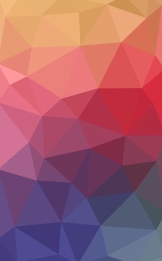 Üçgenler ve degrade origami tarzında oluşan ışık çok renkli köşeli tasarım deseni