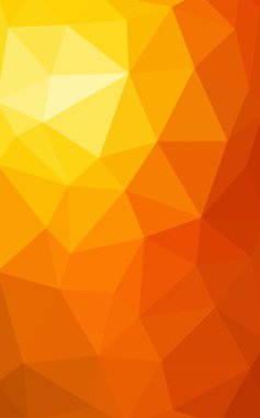 Kırmızı, sarı poligonal tasarım deseni, hangi üçgenler ve degrade origami tarzında oluşan ışık