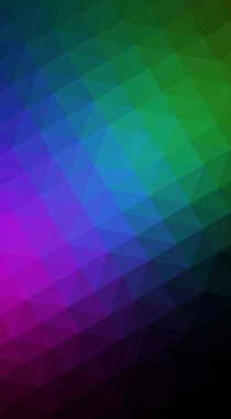 Oluşan çok renkli koyu poligonal tasarım illüstrasyon 