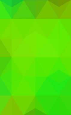 Üçgenler ve degrade origami tarzı oluşur çok renkli yeşil, sarı, turuncu poligonal tasarım deseni.