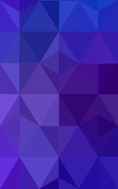 Üçgenler ve degrade origami tarzı oluşur çok renkli mavi, kırmızı kenarlı tasarım deseni.