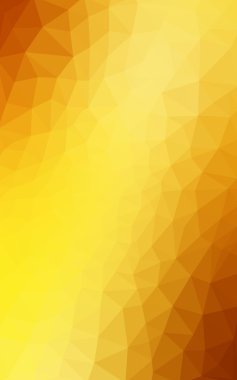 Degrade, arka planda origami stil ve üçgen oluşur turuncu poligonal desen.