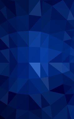 Üçgenler ve degrade origami tarzı oluşur koyu mavi köşeli tasarım deseni