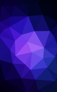 Üçgenler ve degrade origami tarzı oluşur koyu mavi köşeli tasarım deseni