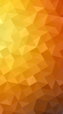 Üçgenlerden oluşan turuncu çokgen tasarım illüstrasyonu