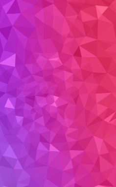 Üçgenler ve degrade origami tarzı oluşur çok renkli mor, pembe poligonal tasarım deseni.