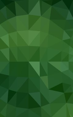 Üçgenler ve degrade origami tarzı oluşur koyu yeşil köşeli tasarım deseni