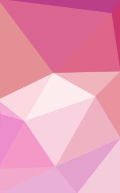 Üçgenler ve degrade origami tarzında oluşan pembe poligonal tasarım deseni.