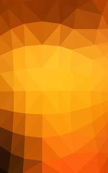 Темно-оранжевий багатокутний візерунок дизайну, який складається з трикутників і градієнта в стилі орігамі — стокове фото